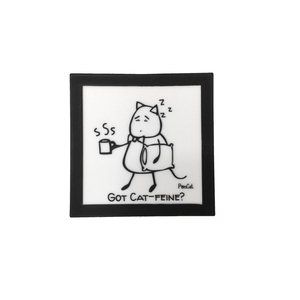 Sleepy PonCat Silicone Coaster (Set of 4)
